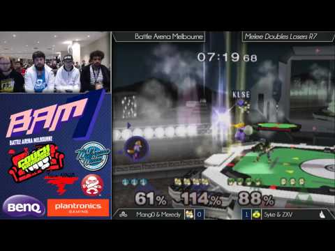 Bam 7 Melee Doubles - C9Mang0 & Meredy vs Syke & ZXV