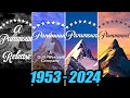 Evolution Of Paramount Logo 1953 2024