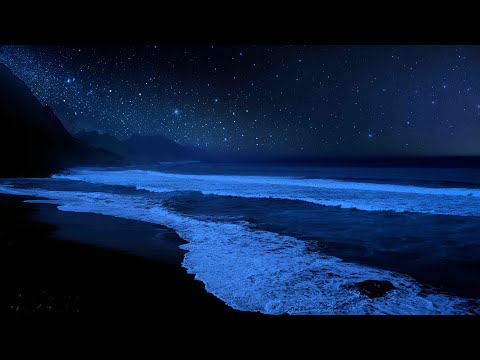 24\7 Ocean Waves for Deep Sleep Waves Crashing on Beach at Night for Insomnia. Wave Sounds to Relax
