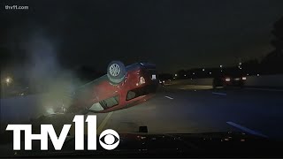 Settlement reached with Arkansas State Police after PIT maneuver flips woman's car