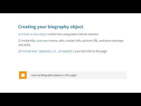 Biography Quiz JavaScript Basics