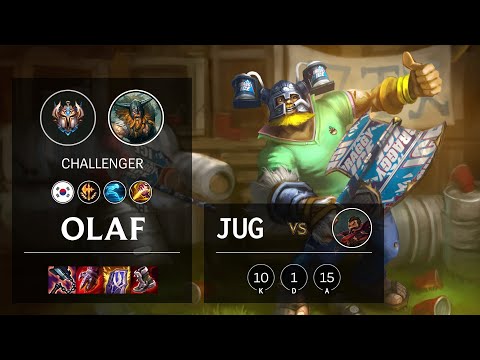 Olaf Jungle vs Graves - KR Challenger Patch 11.1