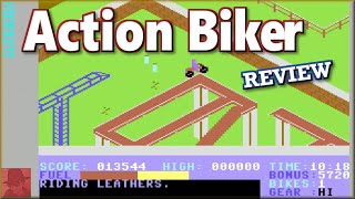 Action Biker - on the Commodore 64 !! with Commentary