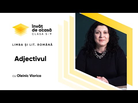 Limba și literatura română; cl. a V-a, "Adjectivul"
