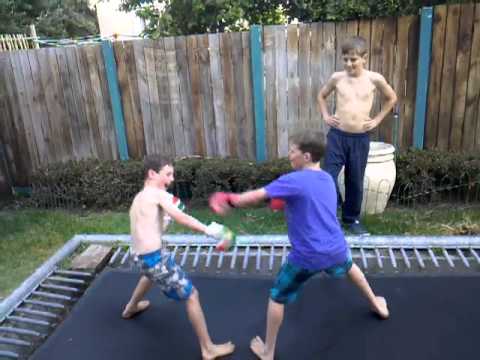 8 y/o knocks out older brother in fist fight