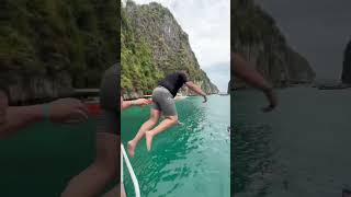 Download lagu Boat jumping at Pileh Lagoon #5starmarinephuket #phuket #travel #thailand mp3