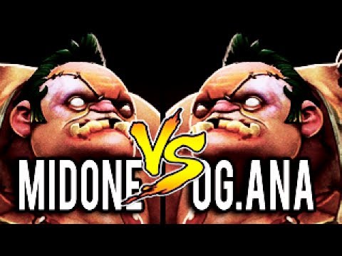 MidOne vs OG.Ana - 10k MMR World Legend vs 9k MMR Pudge Boss WTF Battle Dota 2