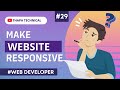 Website Development In Hindi 29 Make Responsive Mobile Friendly Website With Media Queries