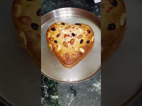 eggless Dry Fruit Cake Recipe without oven | simple dry cake recipe in kadhai | gunja's Kitchen