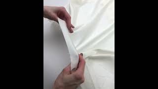 8028-64 Искусственный шёлк цвет Молочный 100 гр/м2, 150 см на YouTube