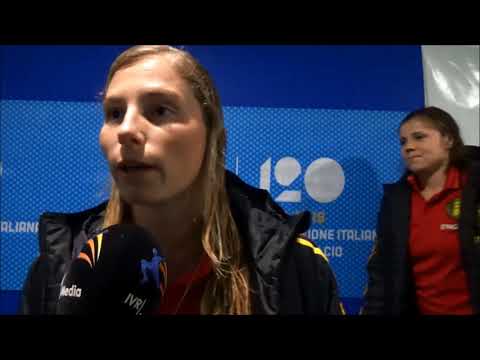 20180409 Italia   Belgio Interview with Jana Coryn after the match
