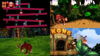 Evolution of First Levels in Donkey Kong games