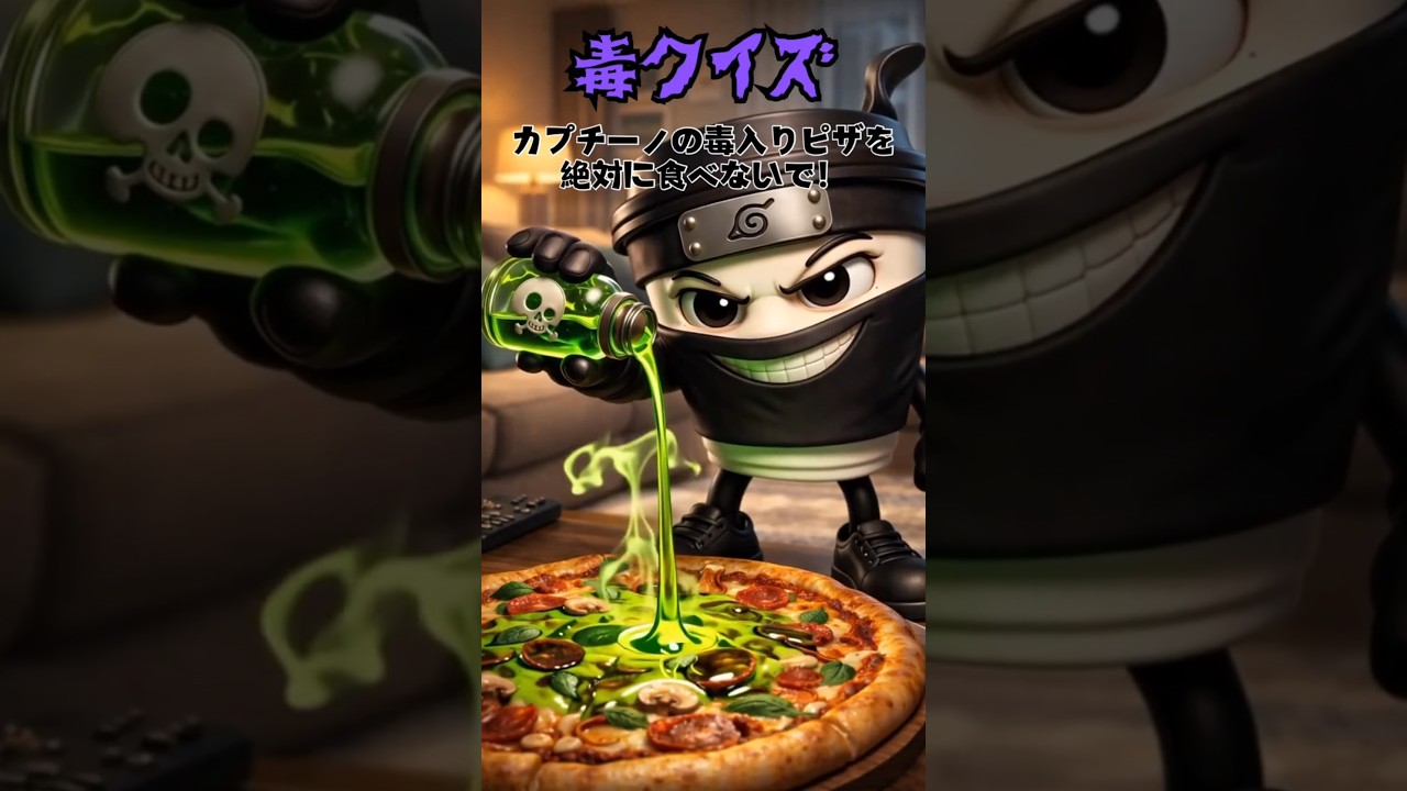 【ブレインロットクイズ】絶対！カプチーノの毒入りピザを食べないで！#クイズ​​  #暇つぶし #脳トレ #shorts