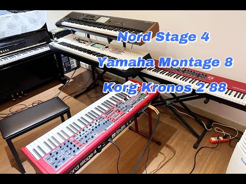 Nord Stage 4 vs Yamaha Montage 8 vs Korg Kronos 2| Comparision Flagship Stage Pianos | Blessed Music