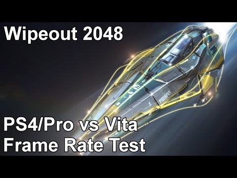 Wipeout 2048 PS Vita vs PS4 vs PS4 Pro Frame Rate Test (Omega Collection)