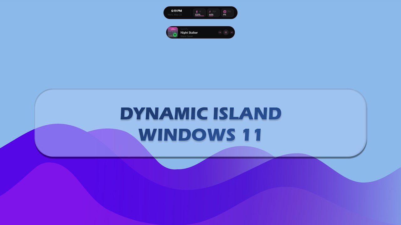 I've Found a Dynamic Island for Windows 11