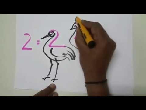 Drawing Techniques - How to Draw Animals Using Numbers...