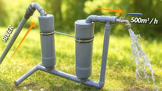 Download lagu I Turn PVC Pipe Into a FREE Water Pump 💦💦No Need Electric Power mp3
