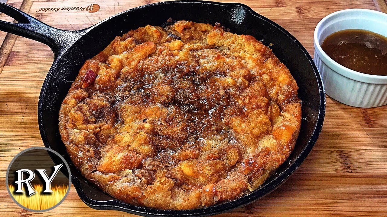 Bacon Bread Pudding With Maple Whiskey Sauce