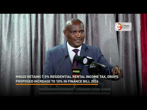 Mbadi retains 7.5% rental tax, drops proposed increase to 10% in Finance Bill 2026