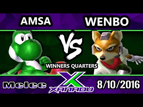 S@X 162 - VGBC | aMSa (Yoshi) Vs. Wenbo (Fox) SSBM Winners Quarters - Smash Melee