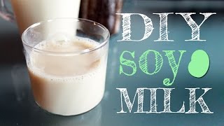 How To Make Soy Milk Easily At Home (with just 2 ingredients!) for drinking AND for making tofu!