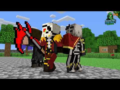 Monster School:  Skeleton girl and boy - Animations Minecraft