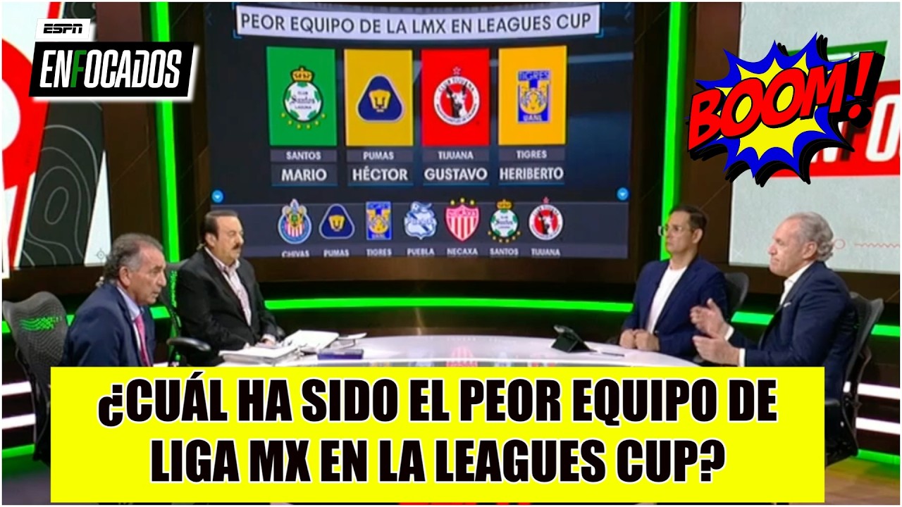¡PUMAS y TIGRES TOCAN FONDO! Quedaron como los PEORES de LIGA MX en la LEAGUES CUP | Enfocados