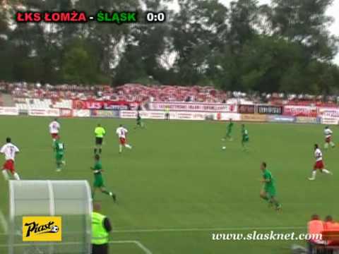 ŁKS Łomża- Śląsk Wrocław.wmv