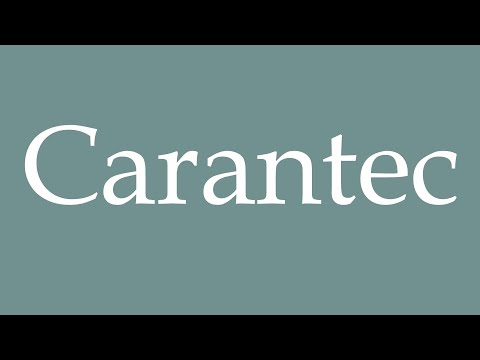 How to Pronounce ''Carantec'' Correctly in French