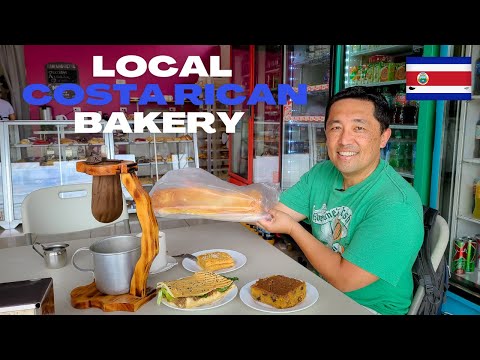 Costa Rican Food! Local Bakery in Costa Rica is a great place to have Breakfast!