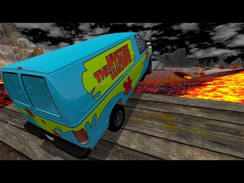 Beamng drive - High Speed Random Car Crashes Into Molten Map  | BeamNG-Destruction