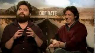 Robert Downey Jr & Zach Galifianakis interview (Due Date 2010) - русские субтитры