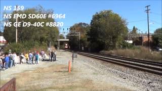 preview picture of video 'Railfanning At The Lexington BBQ Festival With UP, CN, & CP Power10/25/14'