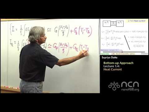 nanoHUB-U Thermoelectricity L1.4: Bottom-up Approach: Heat Current