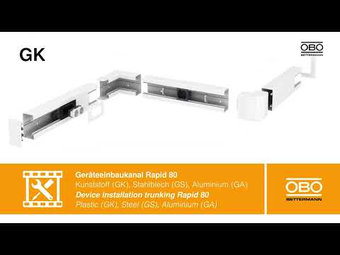 Installation Device installation trunking Rapid 80 - OBO Bettermann Lietuva