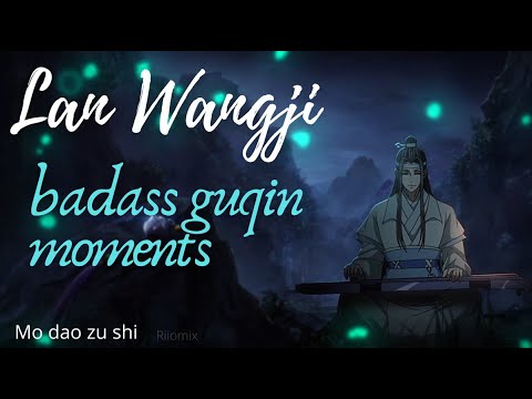 Lan Wangji badass guqin moments (compilation of Lan Zhan quqin plays) MDZS (season 1, 2)