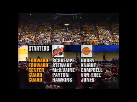 NBA 96-97 Los Angeles Lakers @ Seattle Supersonics 16 2 1997