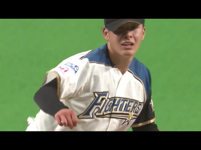 【1回表】ファイターズのドラフト1位ルーキー・吉田輝 プロ初奪三振を3球三振で奪う!! 2019/6/12 F-C