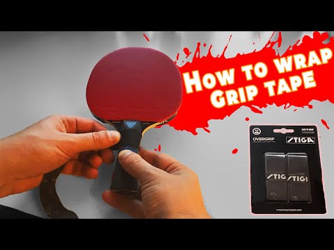 How to WRAP GRIP TAPE on a racket / bat / paddle | Table Tennis / Ping Pong | Tutorial
