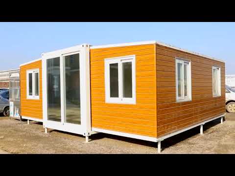 Prefab expandable container house (bedroom, bathroom, kitchen are all setted)
