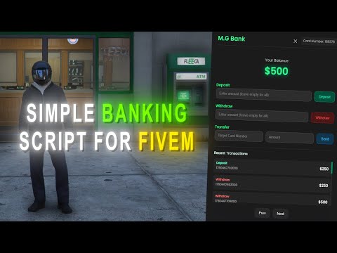 M.G Bank – Simple & Secure FiveM Banking System