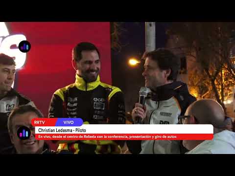 En vivo, desde el centro de Rafaela con la conferencia, presentación y giro de autos