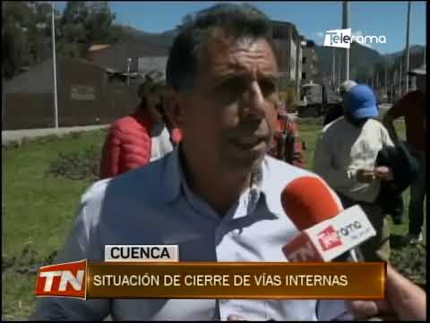 Situación de cierre de vías internas