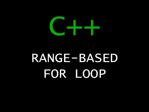 C Programming Tutorial 26 Range Based For Loop