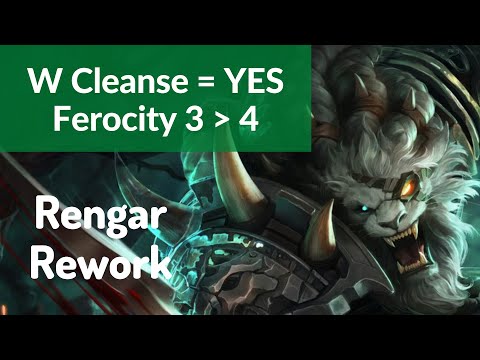 Rengar Rework Final 2021 | W Cleanse YES | Ferocity 4