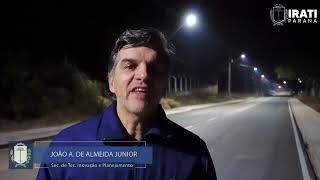 A Secretaria de Tecnologia, Inovação e Planejamento iniciou nos bairros Engenheiro Gutierrez e Riozinho o Programa Ilumina Irati