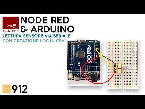 Utilizzo NodeRed per leggere un sensore collegato ad Arduino e creare un file CSV