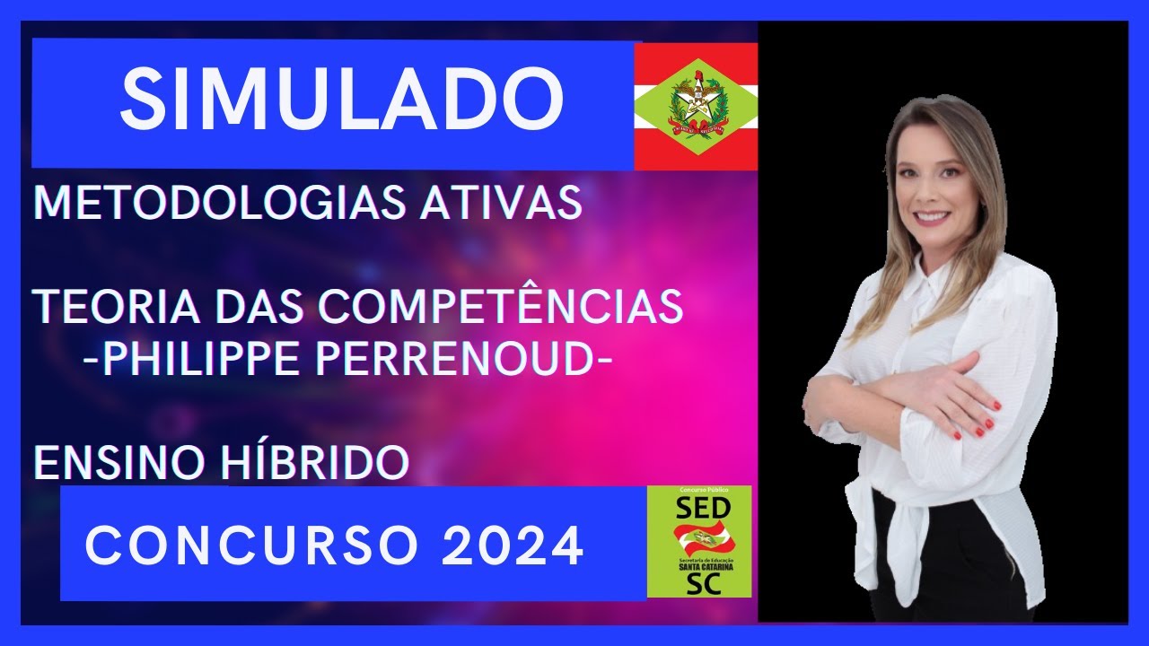QUESTÕES COMENTADAS ENSINO HÍBRIDO, METODOLOGIAS ATIVAS E TEORIA DAS COMPETÊNCIAS CONCURSO 2024.