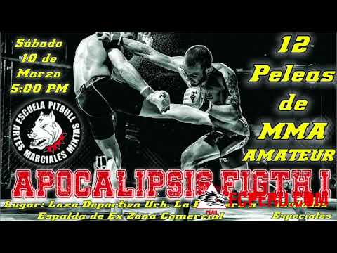 Apocalipsis Fight 1 - Bryan Meza (azul) vs Yoshue Mego (rojo)